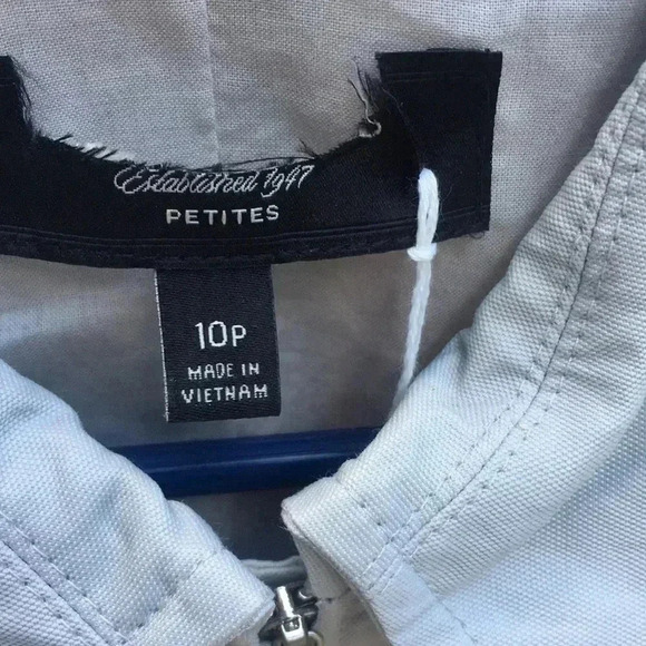 Talbots grey jacket 10P new with pockets B2 - Picture 3 of 4